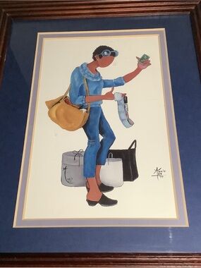 Annie Lee Framed Art Titled "Well What About This One" 13x11" Frame 8"x5.5" Pic.